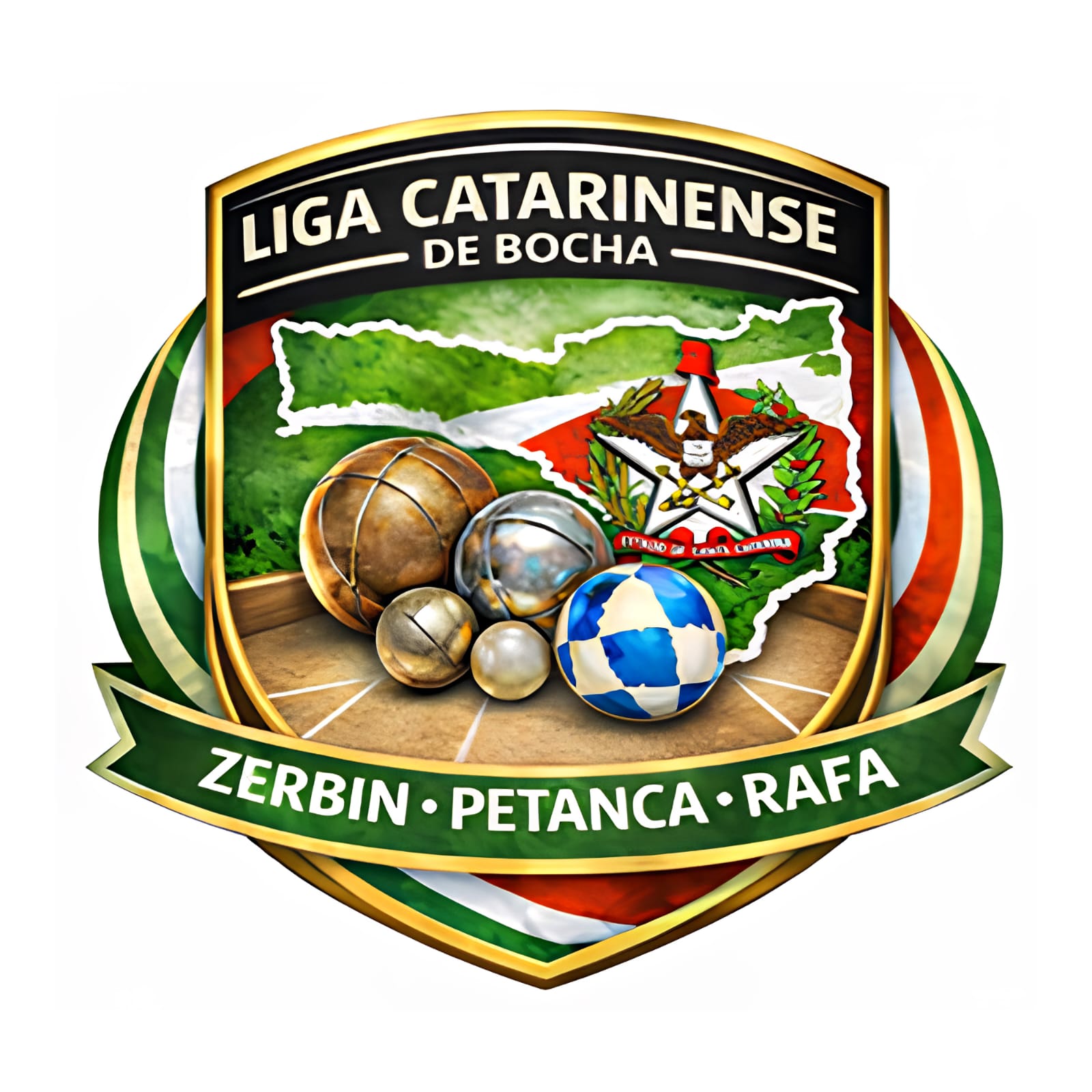 Logo de Liga Catarinense de Bocha Zerbin (Volo), Petanca e Rafa