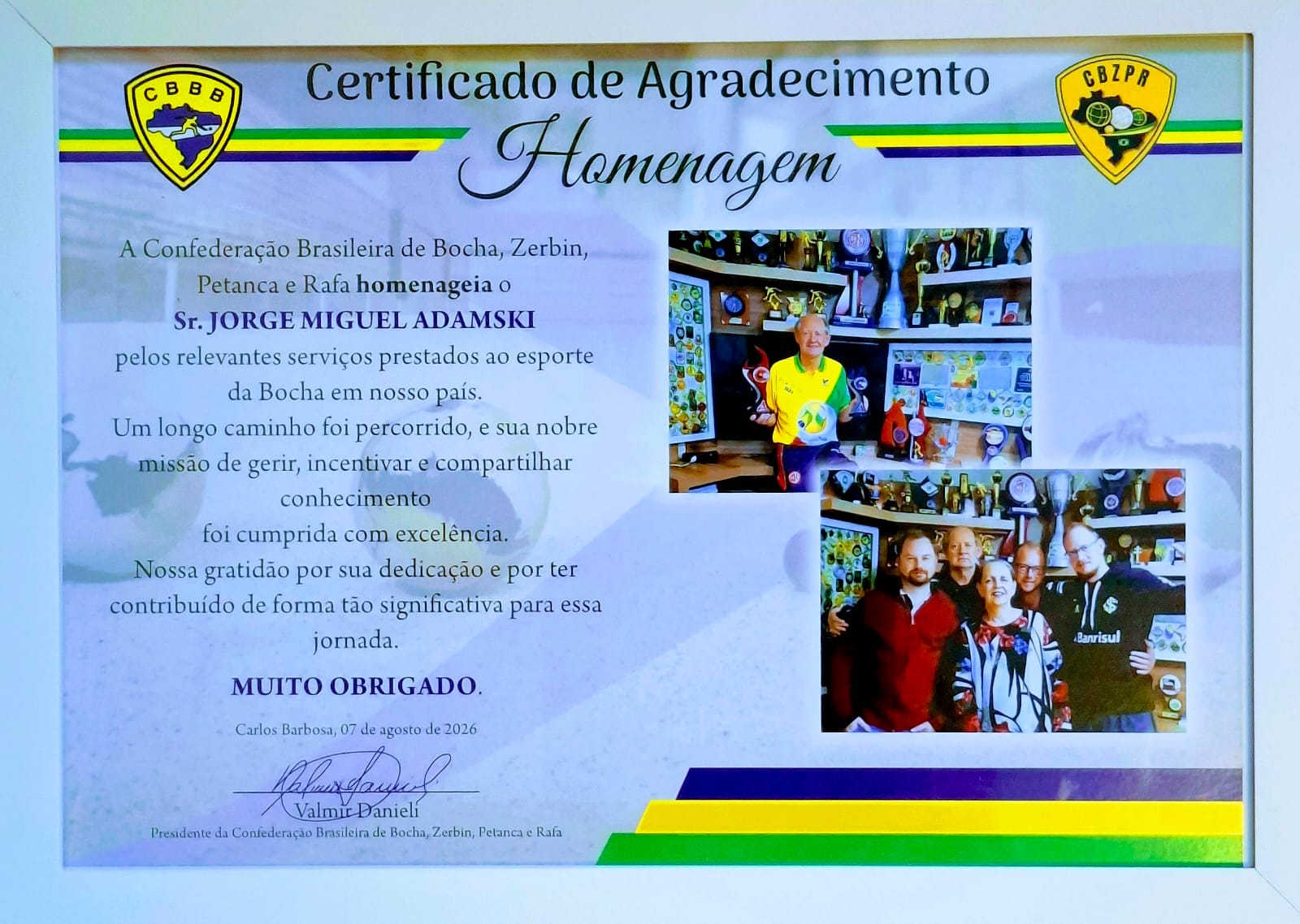 Foto da galeria Homenagem a Sr Jorge Miguel Adamski